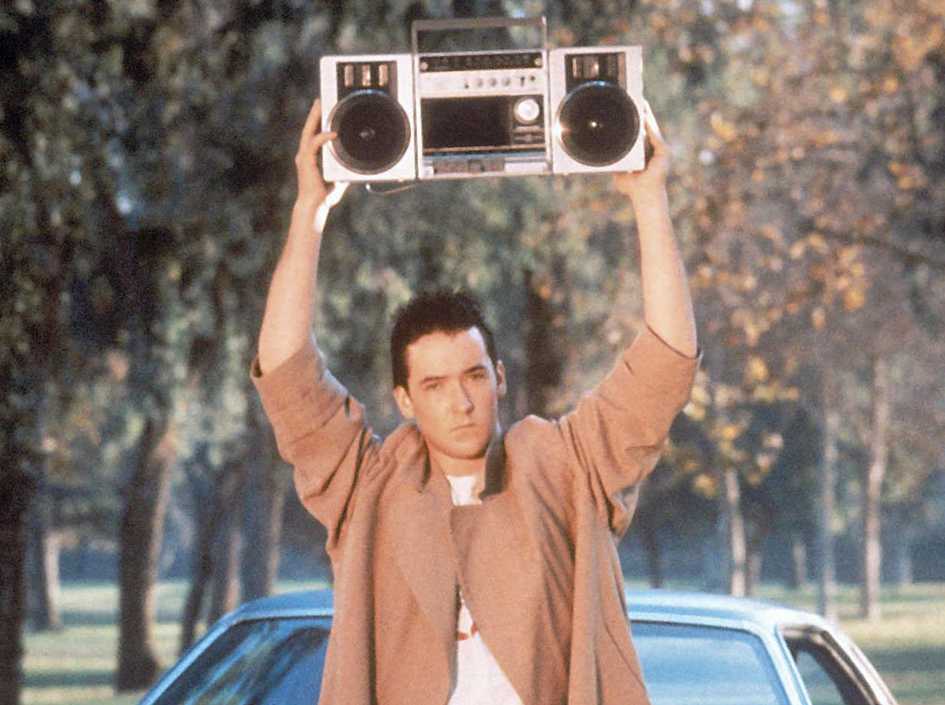 john cusack holding a boombox