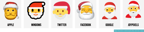 🎅🤶🎄 Santa and Mrs. Claus emojis