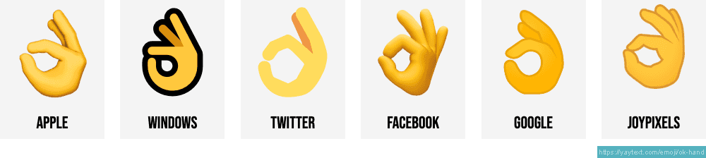 OK Hand Emoji (U+1F44C)