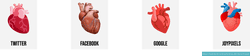 🫀 Emoji de corazón anatómico