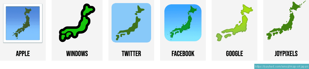 ๐พ Map of Japan emoji
