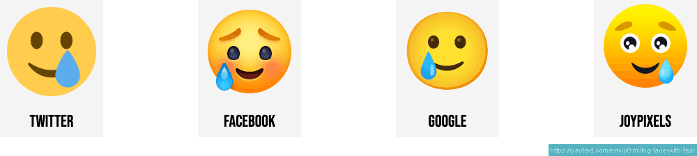 Emoji de cara sonriente con l grima