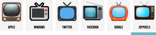 📺 Television (TV) emoji