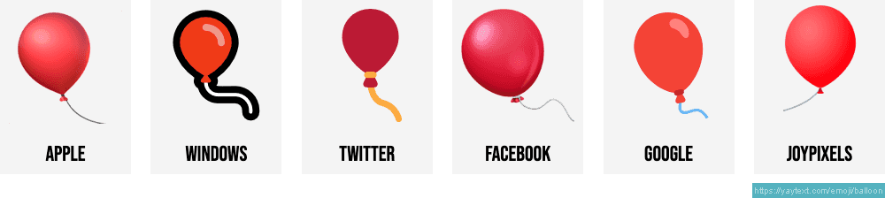 balloon emoji